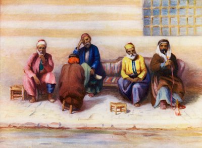Grupp av syrier (färglitografi) av Margaret Thomas