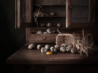 Rustika vaktelägg av Margareth Perfoncio