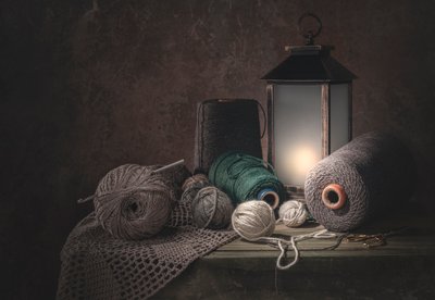 Stilbild med rustikt garn av Margareth Perfoncio