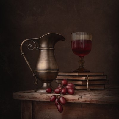 Stilleben med vintagevin av Margareth Perfoncio