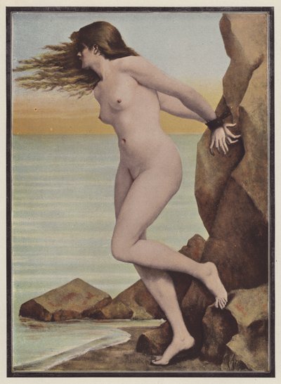 Andromeda (färg litho) av Marguerite Arosa