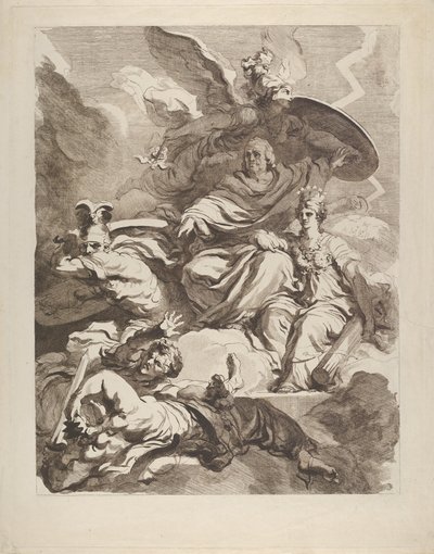 The Genius of Franklin, 1778. av Marguerite Gerard