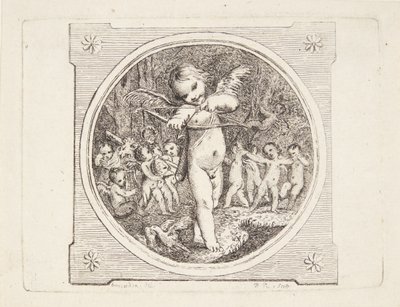 Amor med pil och båge av Marguerite Louise De Lorme du Ronseray