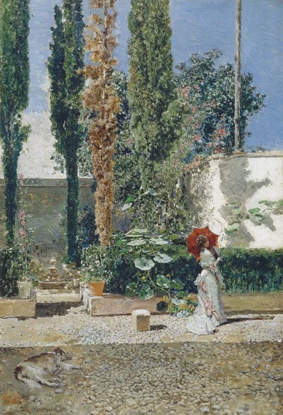 Garden of the Fortunys house, 1872 av Marià Fortuny