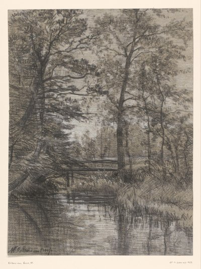Damm i skogen av Maria Bilders van Bosse (signed by artist)