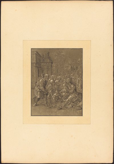 Besök av Saint Elizabeth till den heliga familjen av Maria Catharina Prestel after Hans Brosamer