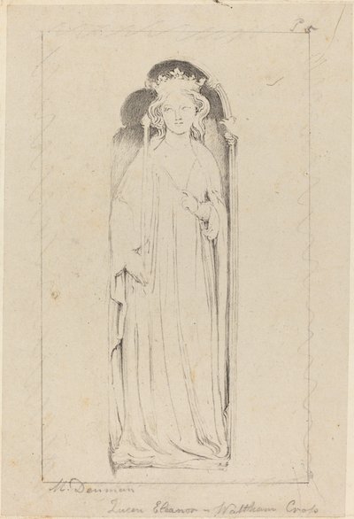 Queen Eleanor, från Waltham Cross av Maria Denman after John Flaxman