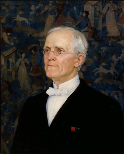 Porträtt av B. O. Schauman av Maria Wiik