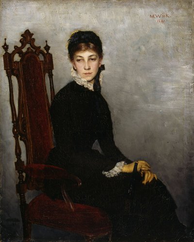 Porträtt av Hilda Wiik av Maria Wiik