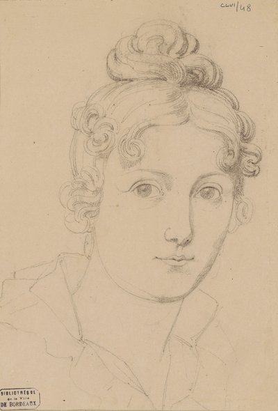 Självporträtt, ca 1830. av Maria del Rosario Weiss Zorrilla