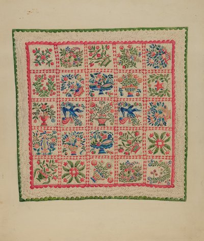 Quilt lampett av Marian Curtis Foster