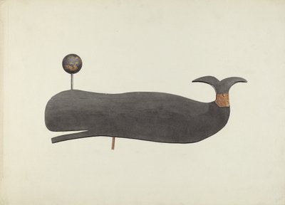 Whale Weather Vane, ca. 1938. av Marian Page