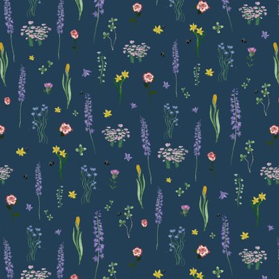 Kröningsblommor, blå, 2023 av Marianna Kulukundis