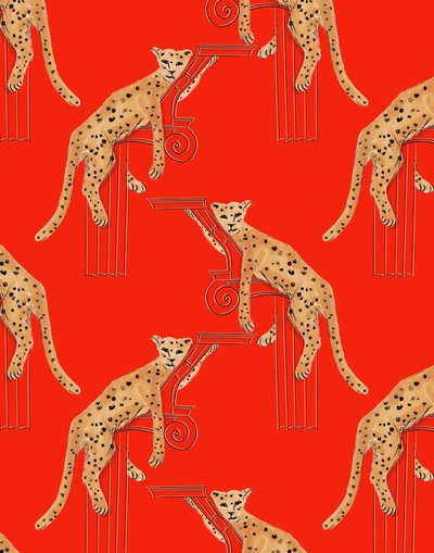Liggande leoparder, 2020 av Marianna Kulukundis