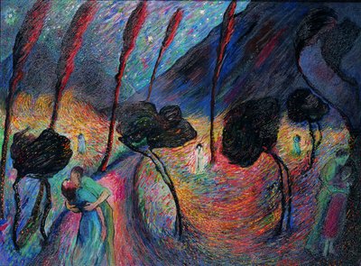 Virvel av kärlek, ca. 1917. av Marianne von Werefkin