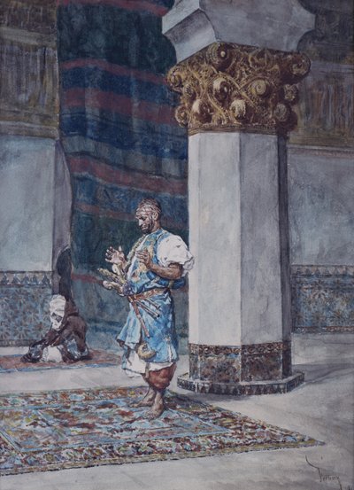 En köpman ber i en moské av Mariano Fortuny y Marsal