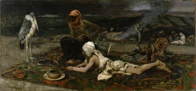 Hinduiska ormtjusare, 1869 av Mariano José María Bernardo Fortuny y Carbó