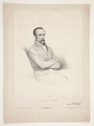 Porträtt av Horace Vernet av Marie Alexandre Alophe