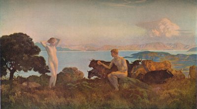 The Judgment of Paris, c1909 av Marie Auguste Emile Rene Menard