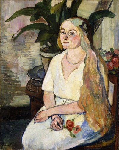 Porträtt av Germaine Utter, 1922 av Marie Clementine Valadon