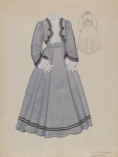 Klänning, 1936. av Marie Famularo