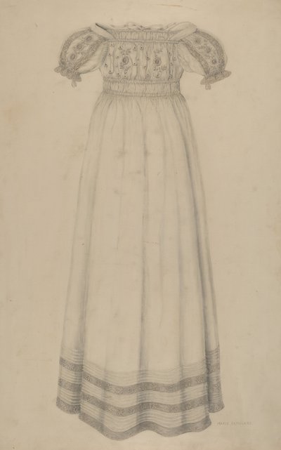 Spädbarnsklänning, ca. 1938. av Marie Famularo