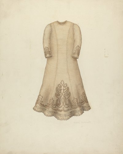 Spädbarnsklänning, ca. 1938. av Marie Famularo