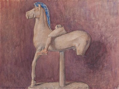 Häst med ryttare (Akropolis museum inv. 700) av Marie Henriques
