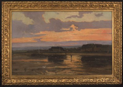 Ensamhet på kvällen: Morsalines (Manche), ca 1887 (olja på duk) av Marie Joseph Leon Clavel Iwill