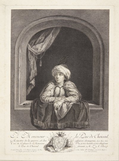 En pojke med en turban i ett fönster av Marie Louise Adélaïde Boizot