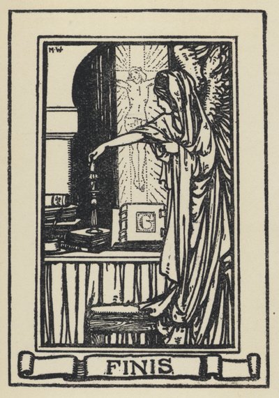 Illustration till The Dream Of Gerontius av kardinal Newman (litho) av Marie Preaud Webb