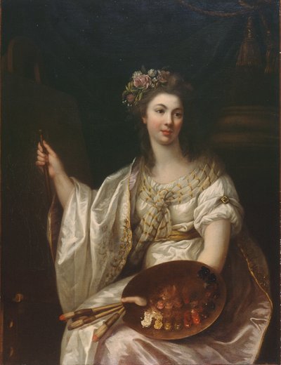 Franska: Allégorie de la peinture Målningens allegori av Marie-Victoire Lemoine