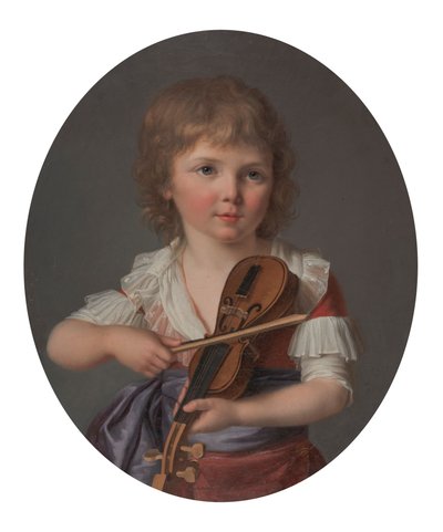 Mästaren Henri Gabiou spelar violin av Marie-Victoire Lemoine