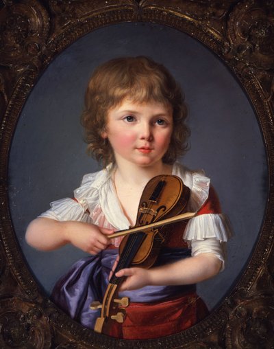 Mästaren Henri Gabiou spelar violin av Marie-Victoire Lemoine