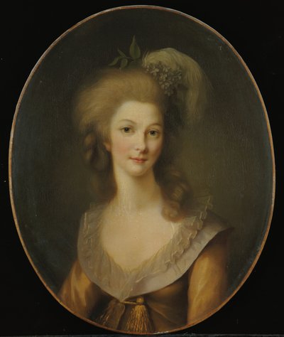 Porträtt av Marie-Thérèse-Louise de Savoie-Carignan, prinsessan av Lamballe, 1779 av Marie-Victoire Lemoine