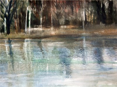 Reflections, 2018 (olja på duk) av Marina Falco