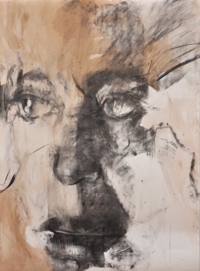 The gaze, 2014 (blandteknik på papper) av Marina Falco