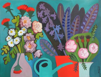 Färgglada moderna blommor av Marina Gorkaeva