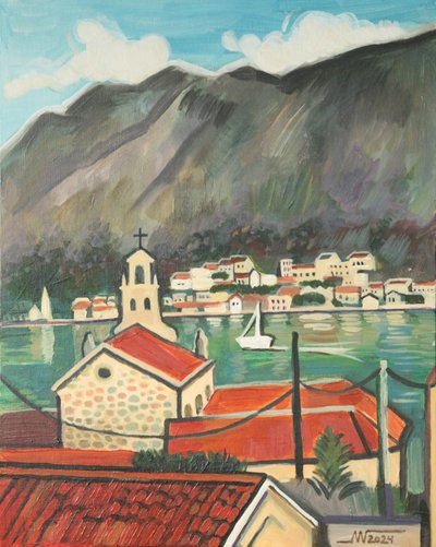 Red Roofs Coastal Village av Marina Gorkaeva