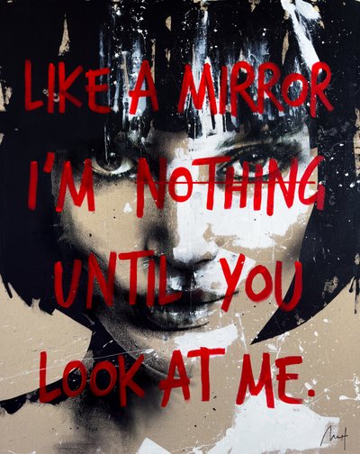 Like A Mirror, 2024 (akryl och olja på omvänd duk) av Mario Henrique