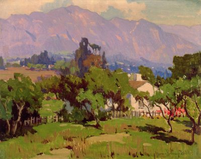 Southern California Landscape (olja på duk) av Marion Kavanagh Wachtel