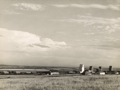 Spannmålselevatorer i Mellanvästern, "USA:s brödkorg" / De stora slätterna, Carter, Montana av Marion Post Wolcott
