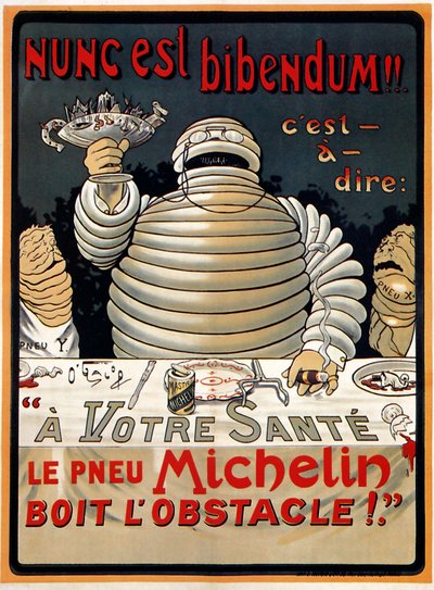 "Nunc est Bibendum" Michelin av Marius (1867 1946) Rossillon