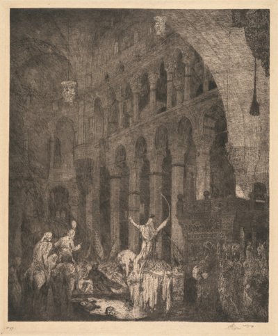 Mohammed II i Aye Sophia av Marius Alexander Jacques Bauer