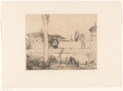 Bachi-Seraï-palatset på Krim av Marius Bauer (signed by artist)