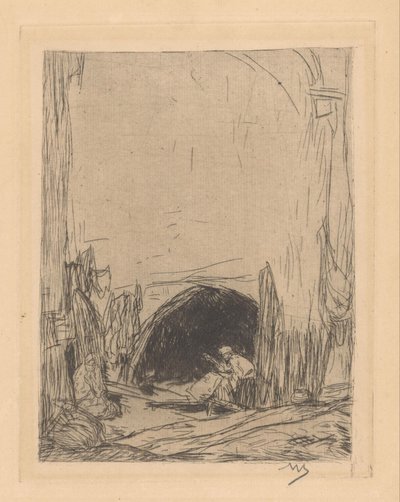 Basaren i Konstantinopel av Marius Bauer (signed by artist)
