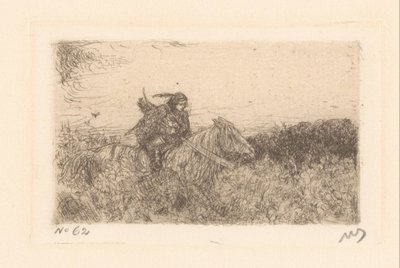 Ryttare av Marius Bauer (signed by artist)