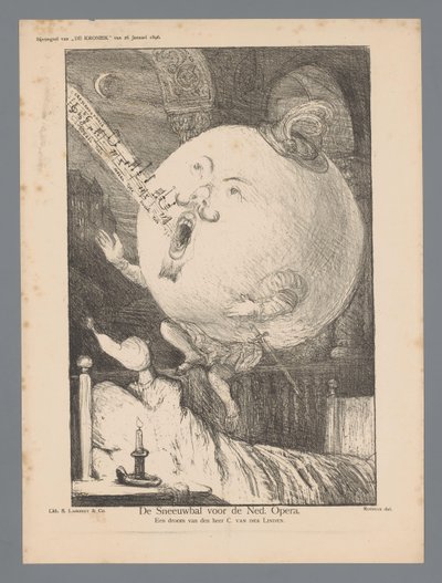 Snöbollen för holländarna. Opera (titel på objekt) av Marius Bauer