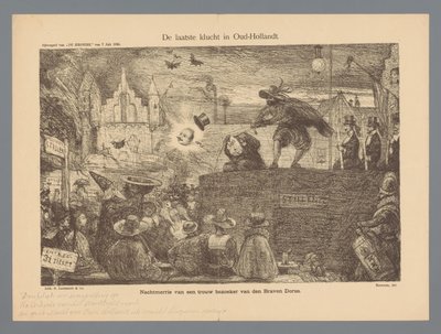 Den sista farsen i Oud-Hollandt (titel på objekt) av Marius Bauer