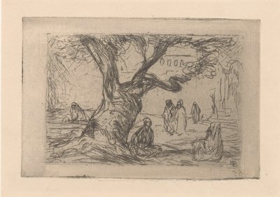 Figurer under ett träd av Marius Bauer